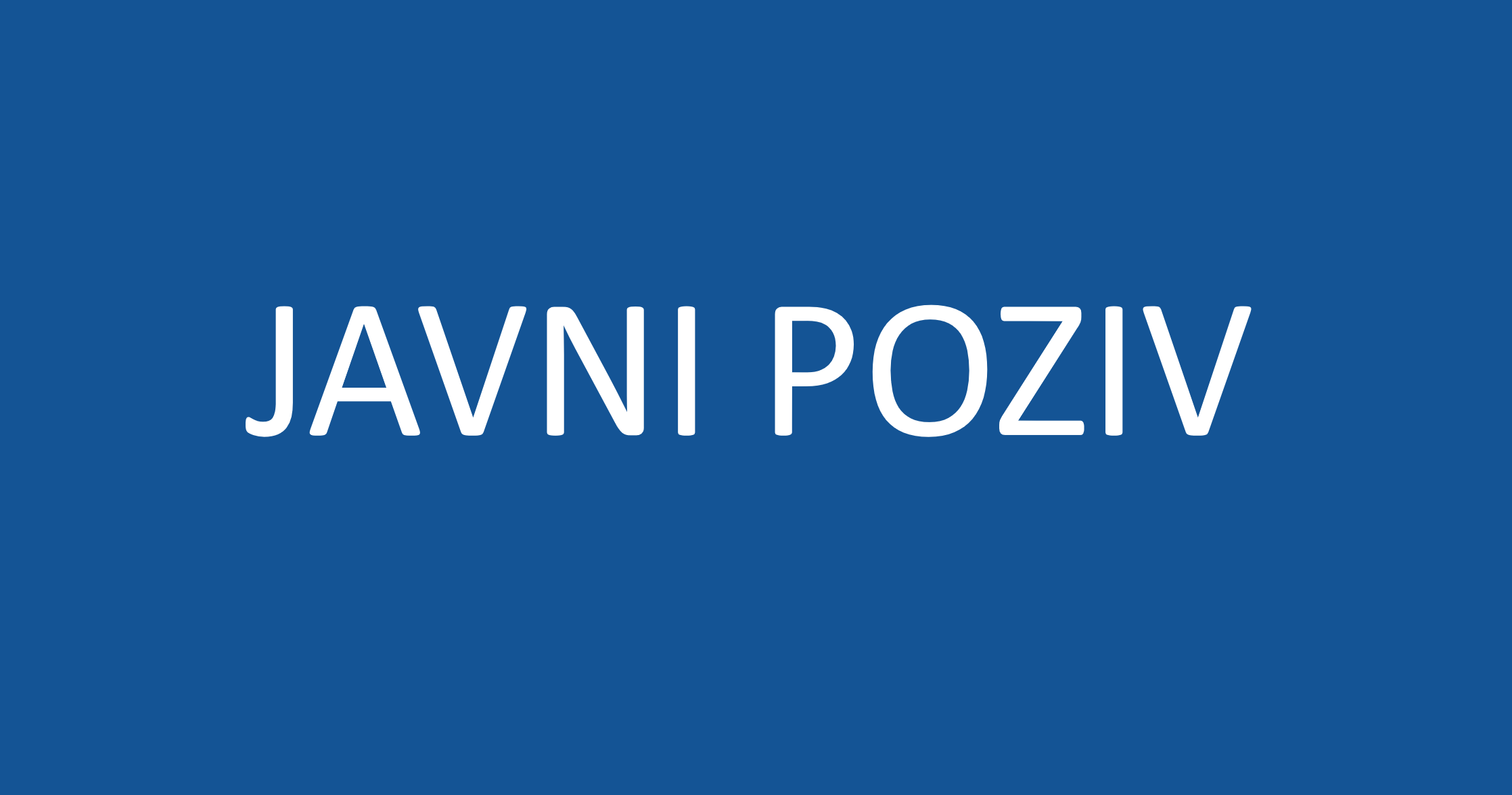 JAVNI POZIV proizvođačima lijekova